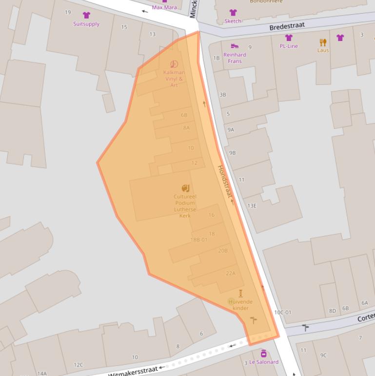 Kaart van postcodegebied 6211HX.