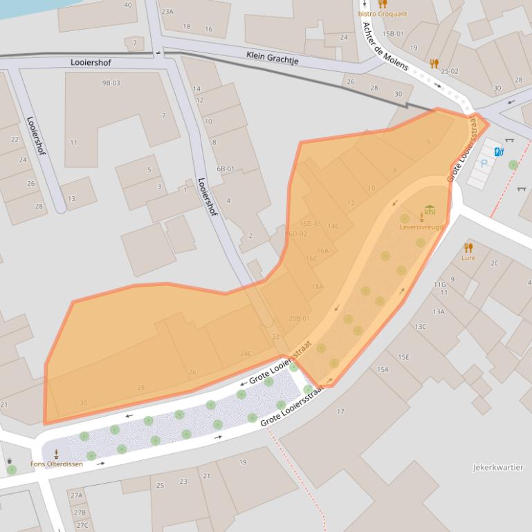 Kaart van postcodegebied 6211JJ.