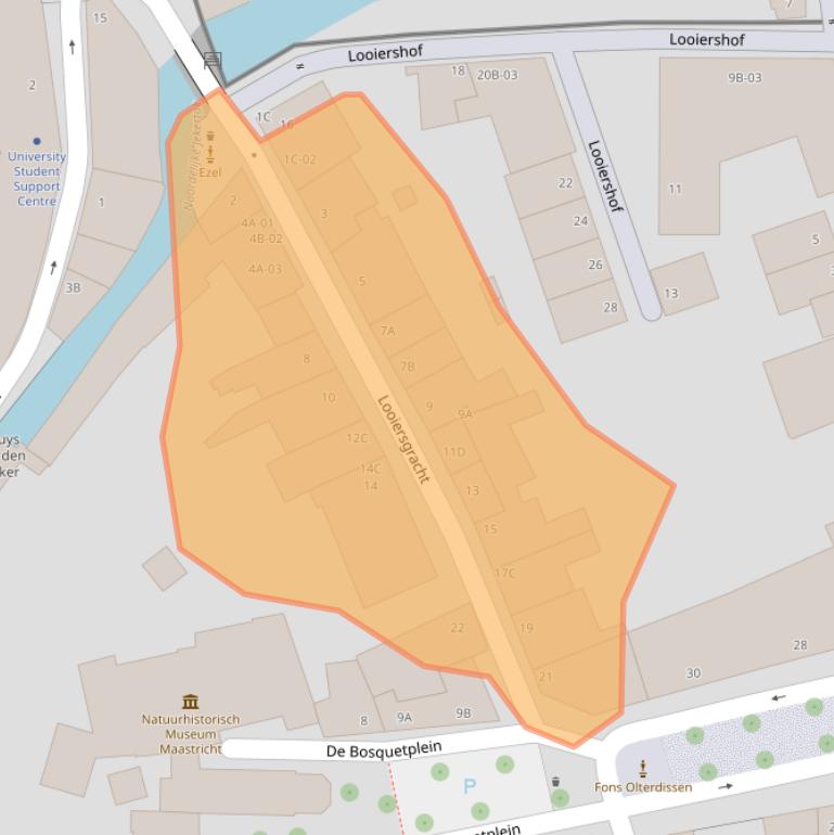 Kaart van postcodegebied 6211JK.