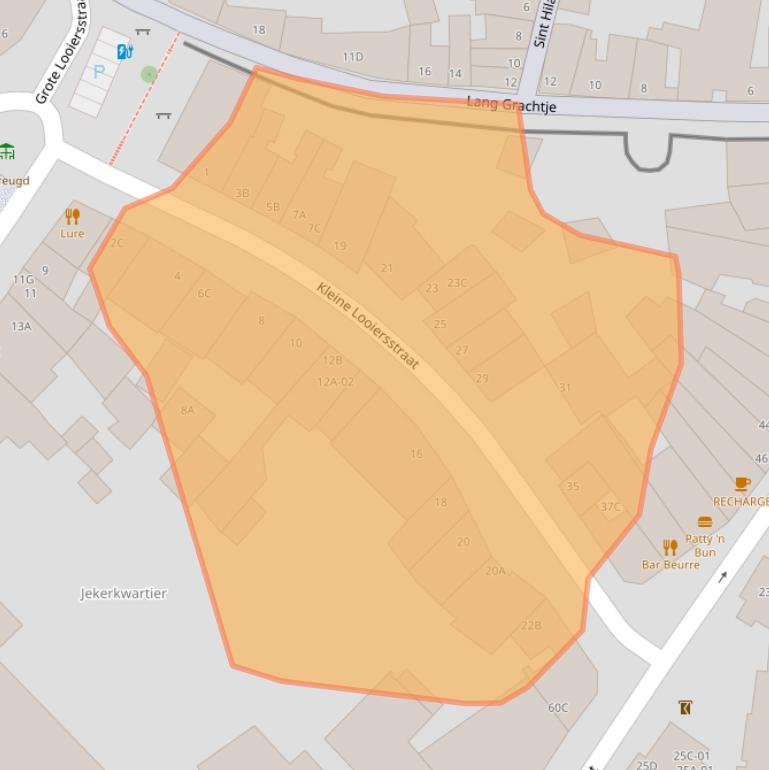 Kaart van postcodegebied 6211JL.