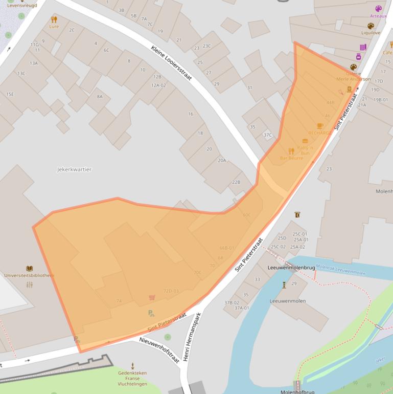 Kaart van postcodegebied 6211JP.