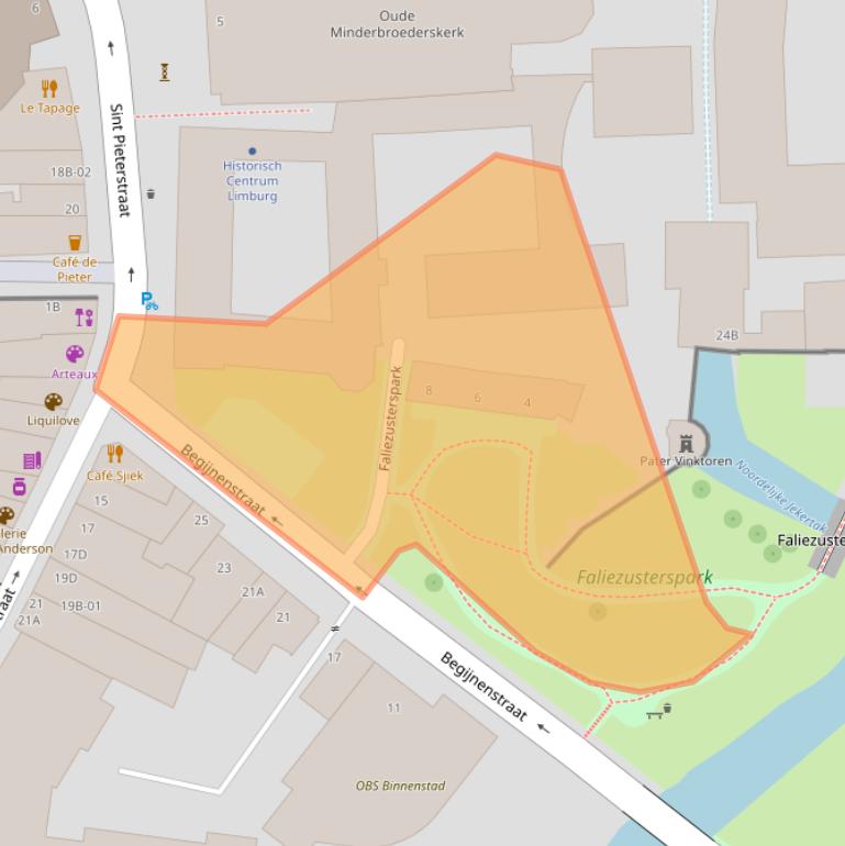 Kaart van postcodegebied 6211JT.