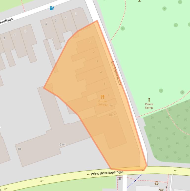 Kaart van postcodegebied 6211JV.