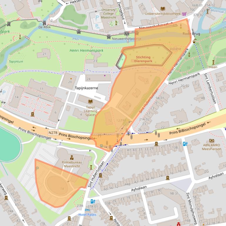 Kaart van postcodegebied 6211KD.