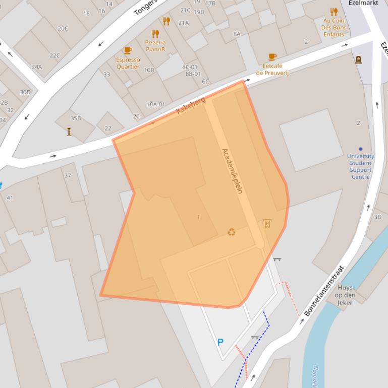 Kaart van postcodegebied 6211KM.