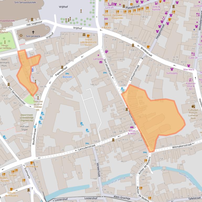 Kaart van postcodegebied 6211KV.