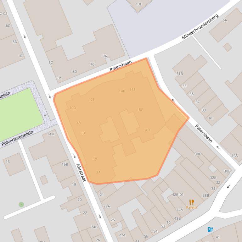 Kaart van postcodegebied 6211KZ.