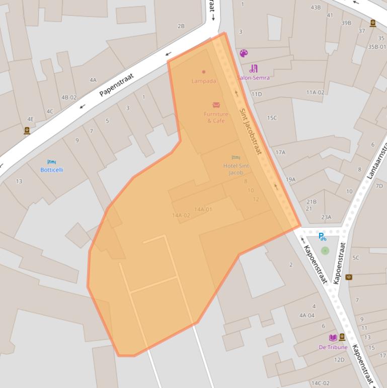 Kaart van postcodegebied 6211LB.