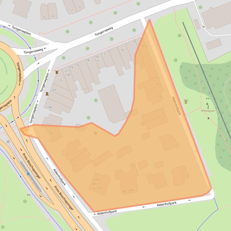 Kaart van postcodegebied 6211LV.