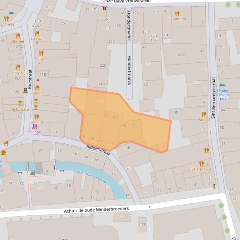 Kaart van postcodegebied 6211MB.