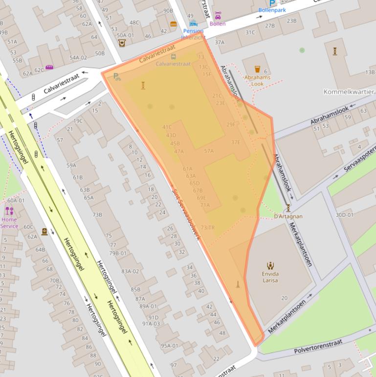 Kaart van postcodegebied 6211NA.