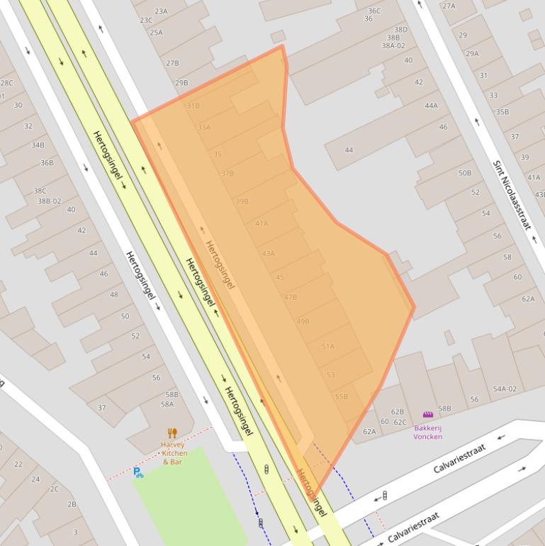 Kaart van postcodegebied 6211ND.