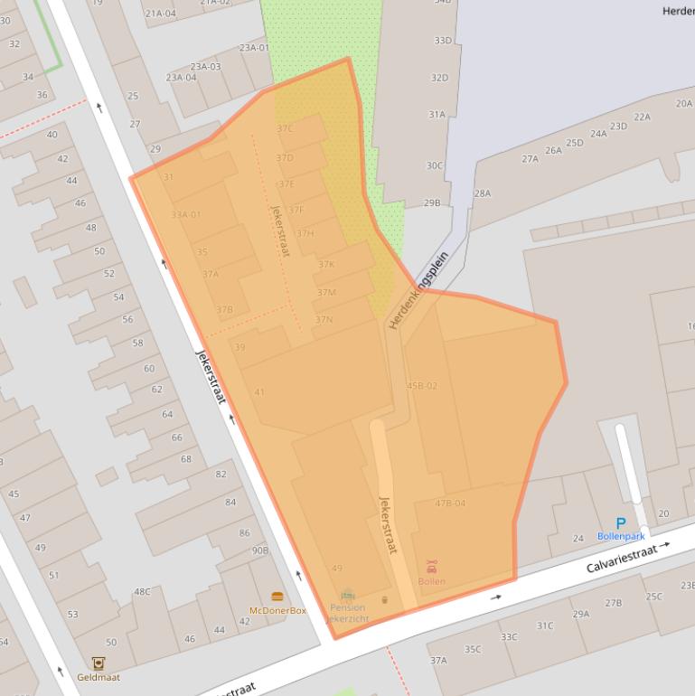 Kaart van postcodegebied 6211NS.