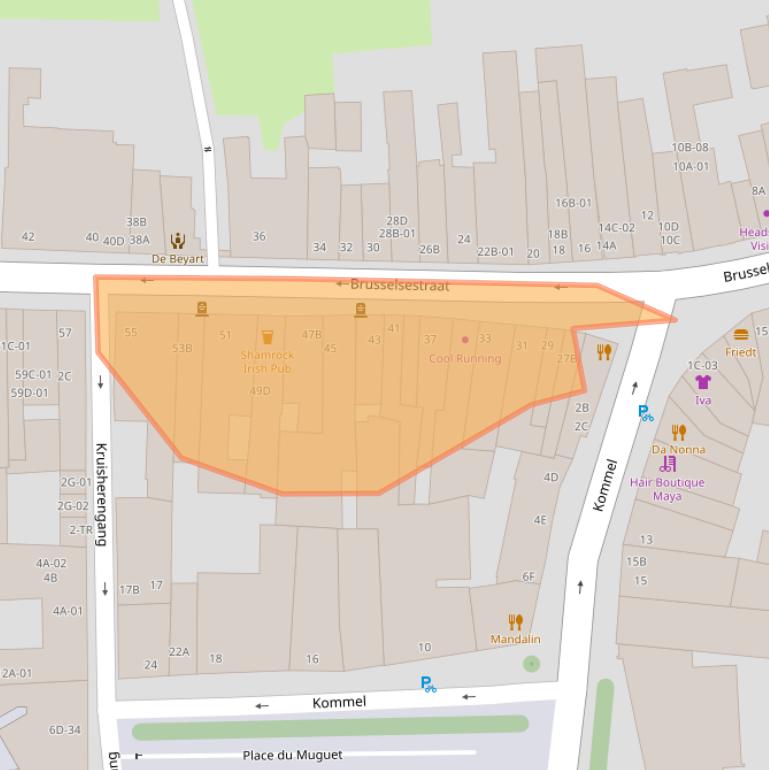 Kaart van postcodegebied 6211PB.