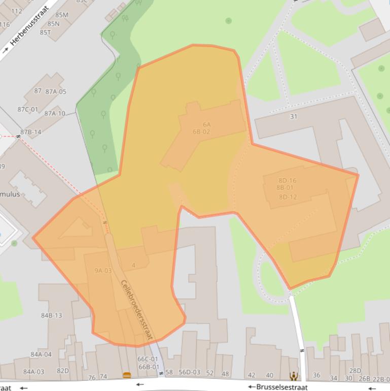 Kaart van postcodegebied 6211PK.