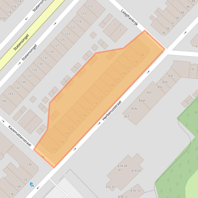 Kaart van postcodegebied 6211RG.