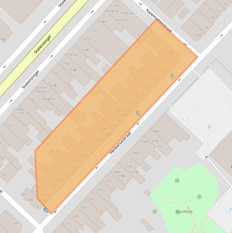 Kaart van postcodegebied 6211RH.