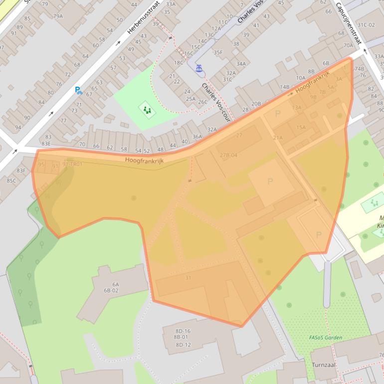 Kaart van postcodegebied 6211RK.