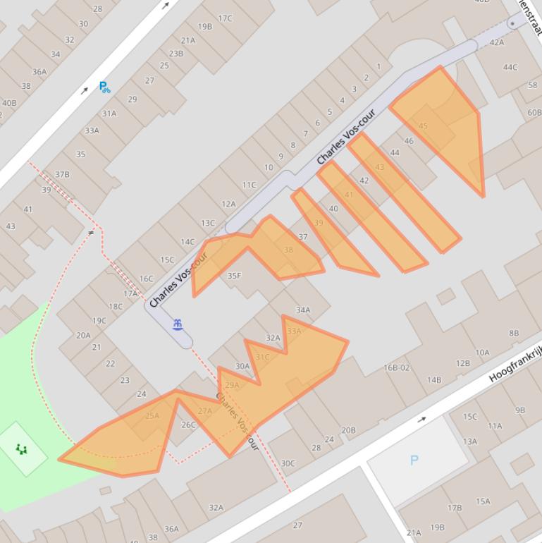 Kaart van postcodegebied 6211XP.