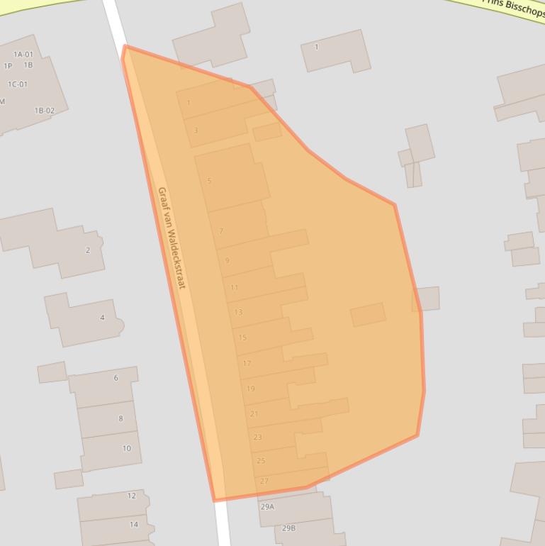 Kaart van postcodegebied 6212AM.