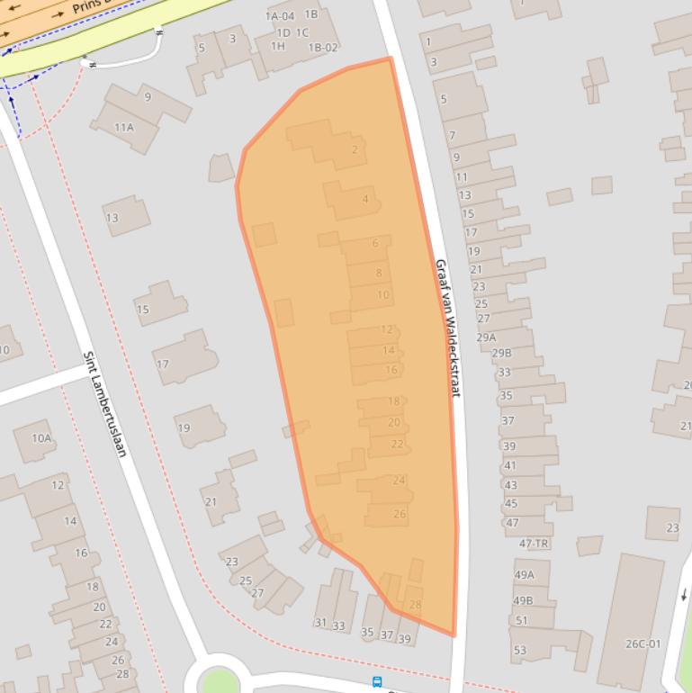 Kaart van postcodegebied 6212AP.