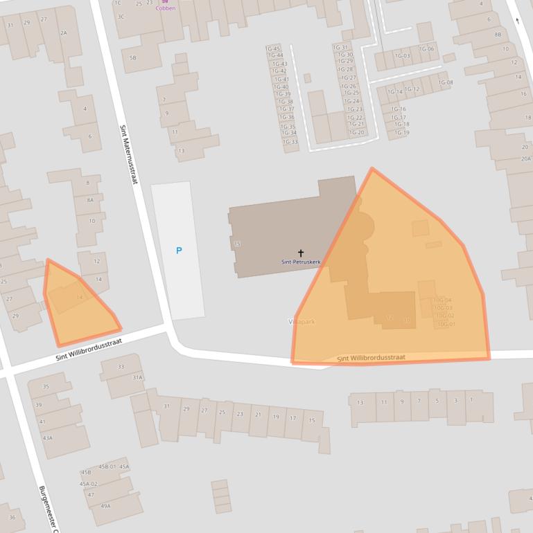 Kaart van postcodegebied 6212CB.