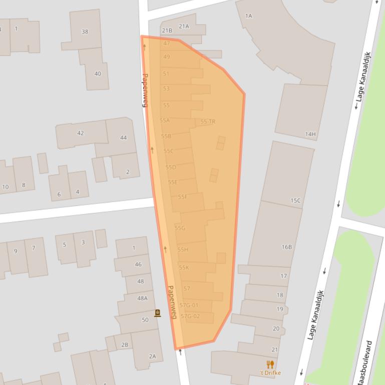 Kaart van postcodegebied 6212CD.