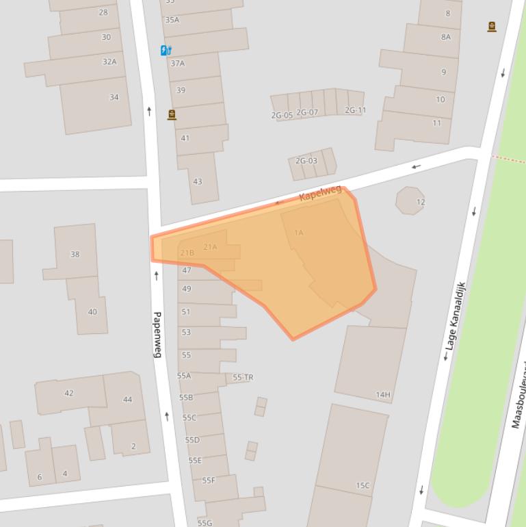 Kaart van postcodegebied 6212CK.