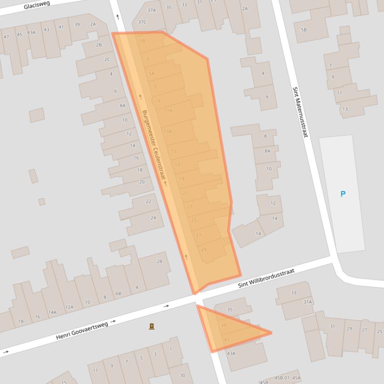 Kaart van postcodegebied 6212CN.