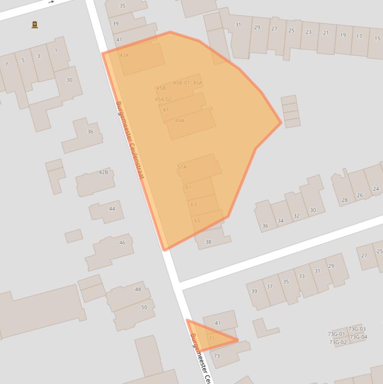 Kaart van postcodegebied 6212CP.