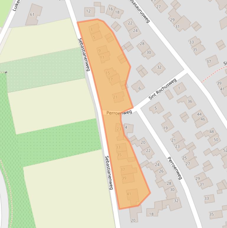 Kaart van postcodegebied 6212EC.