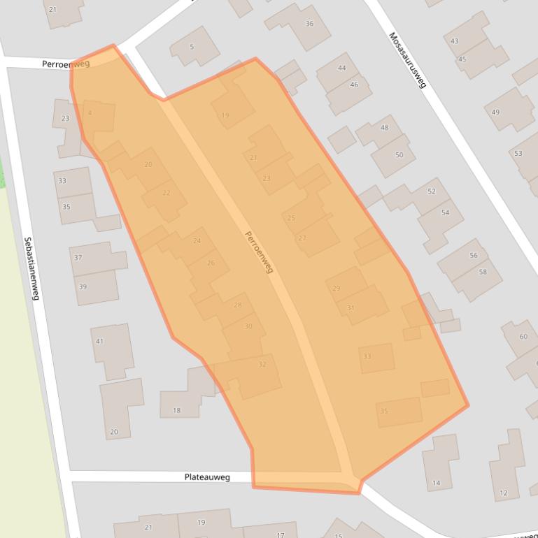 Kaart van postcodegebied 6212EG.