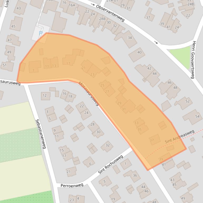 Kaart van postcodegebied 6212EJ.