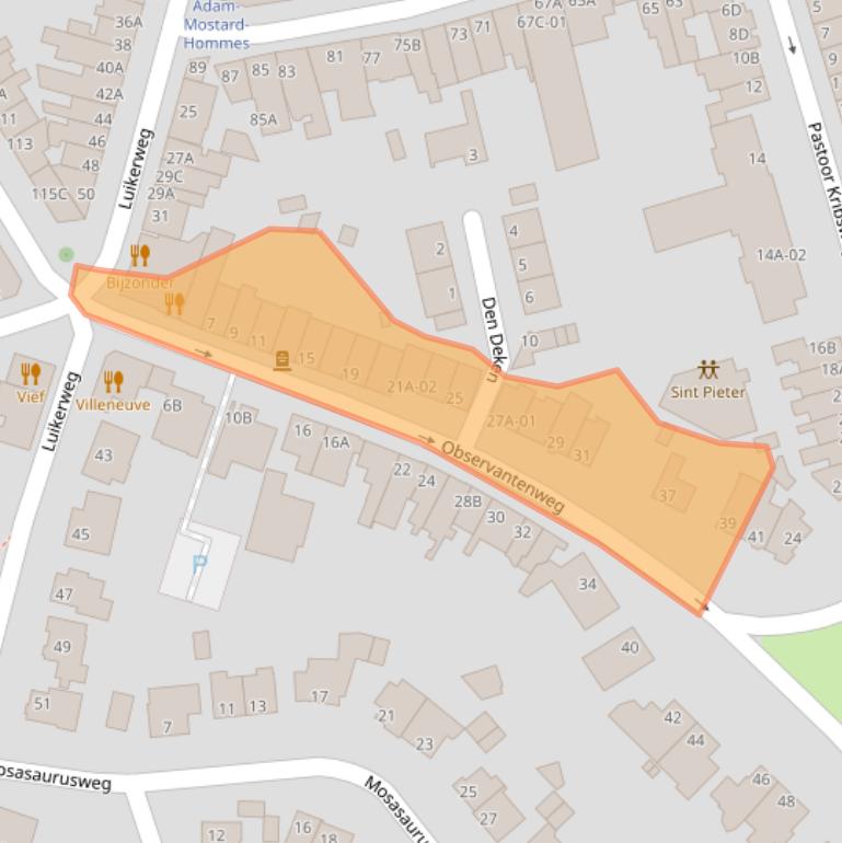 Kaart van postcodegebied 6212EN.