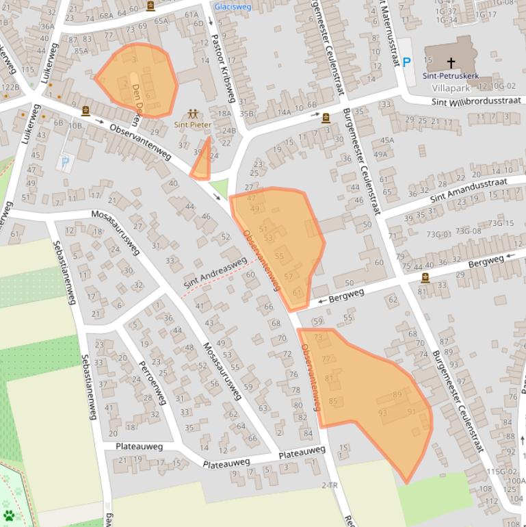 Kaart van postcodegebied 6212EP.