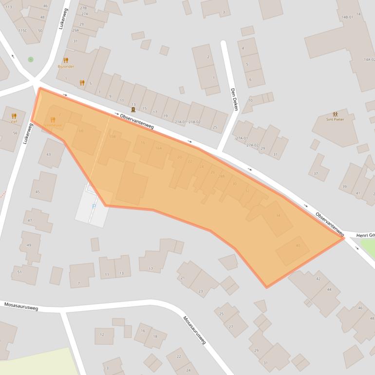 Kaart van postcodegebied 6212ER.