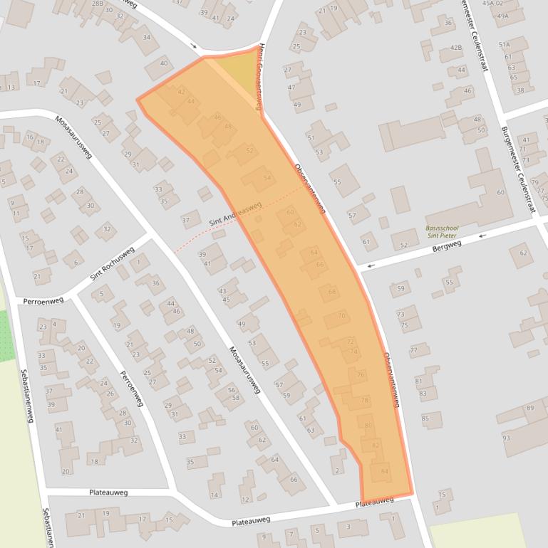 Kaart van postcodegebied 6212ES.