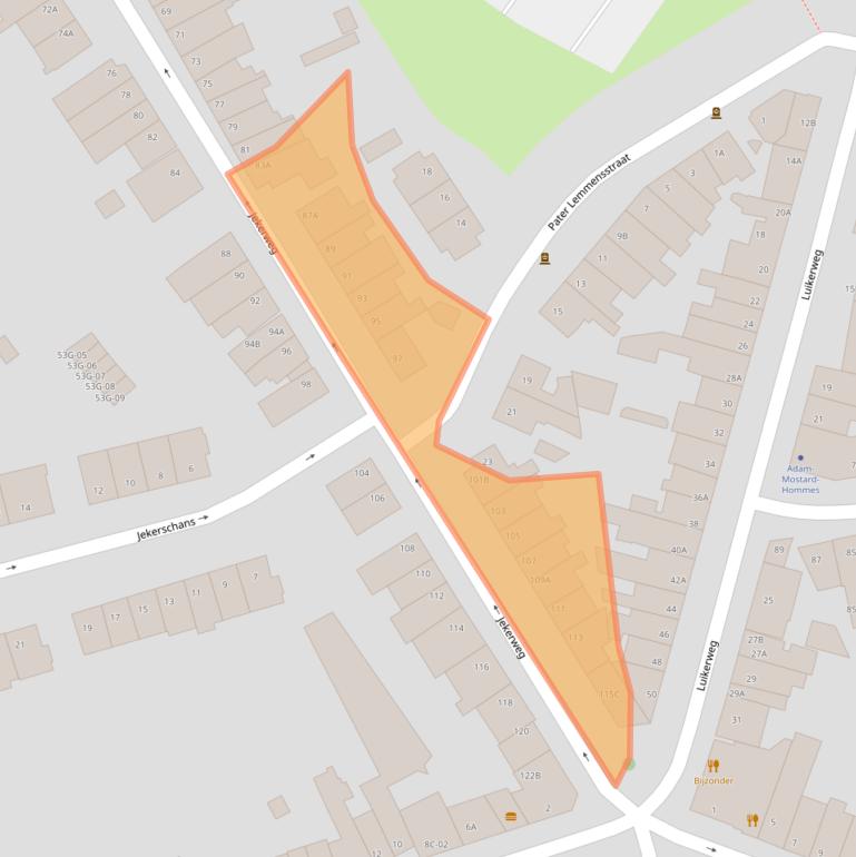 Kaart van postcodegebied 6212GB.