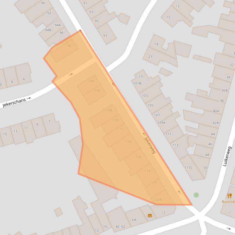 Kaart van postcodegebied 6212GE.