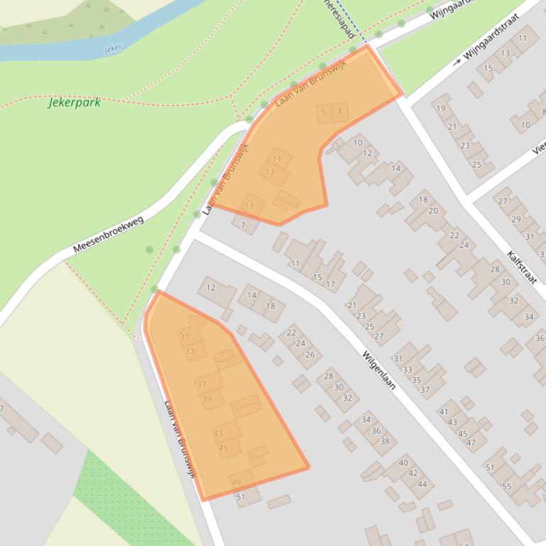 Kaart van postcodegebied 6212HC.