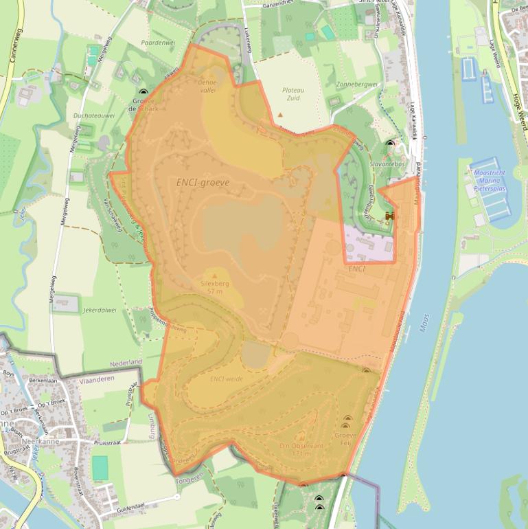 Kaart van postcodegebied 6212NA.
