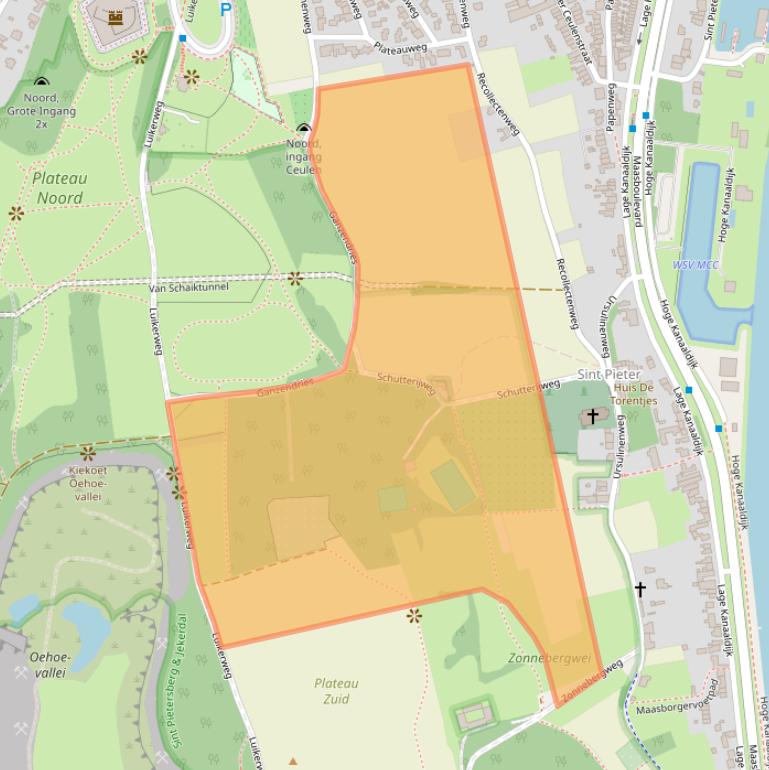 Kaart van postcodegebied 6212ND.