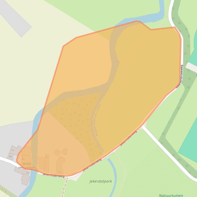 Kaart van postcodegebied 6212NL.