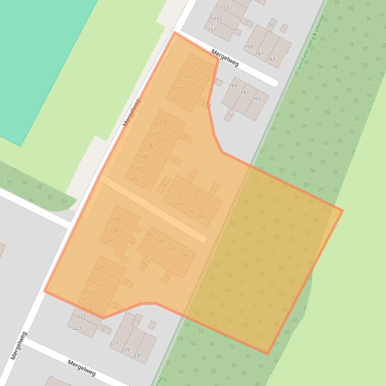 Kaart van postcodegebied 6212XD.