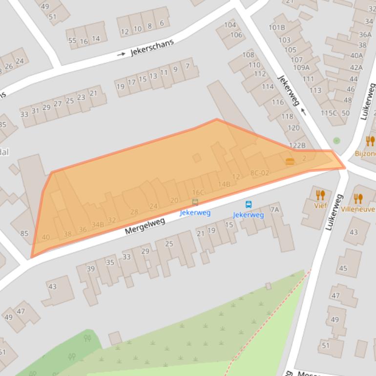 Kaart van postcodegebied 6212XH.