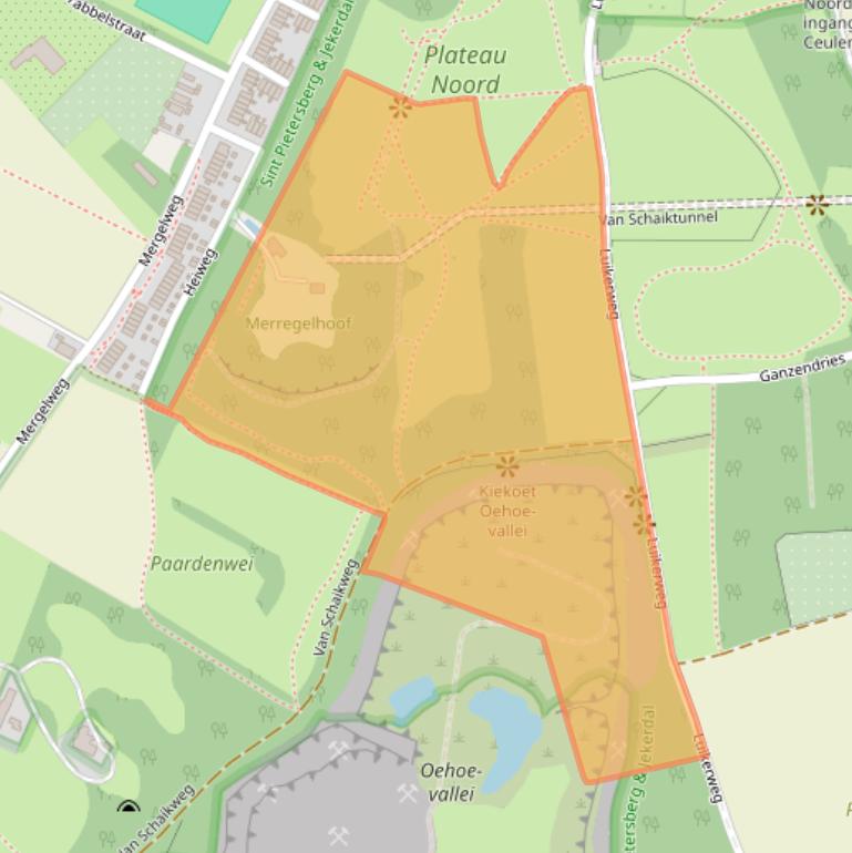 Kaart van postcodegebied 6212XM.