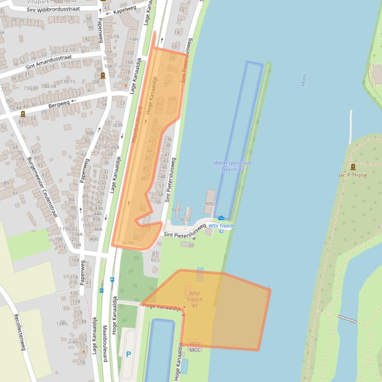 Kaart van postcodegebied 6212XS.