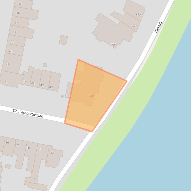 Kaart van postcodegebied 6212XZ.