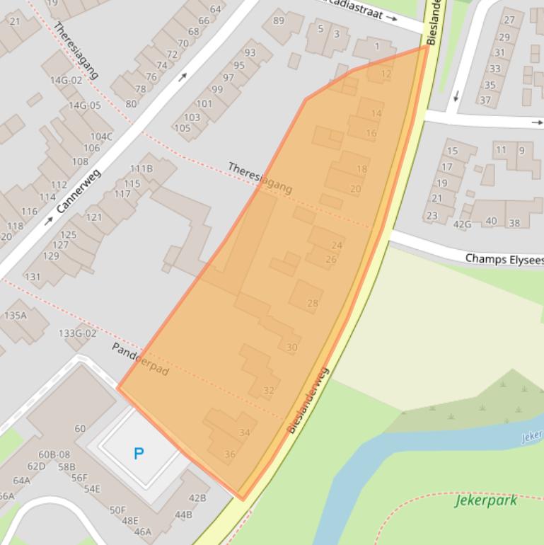 Kaart van postcodegebied 6213AJ.