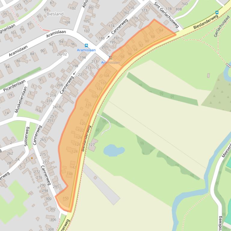 Kaart van postcodegebied 6213AM.